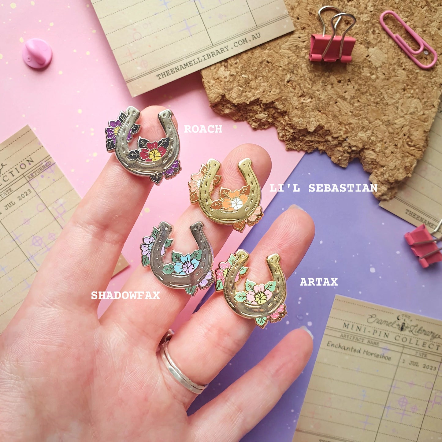 Enchanted Horseshoe Mini-Pins
