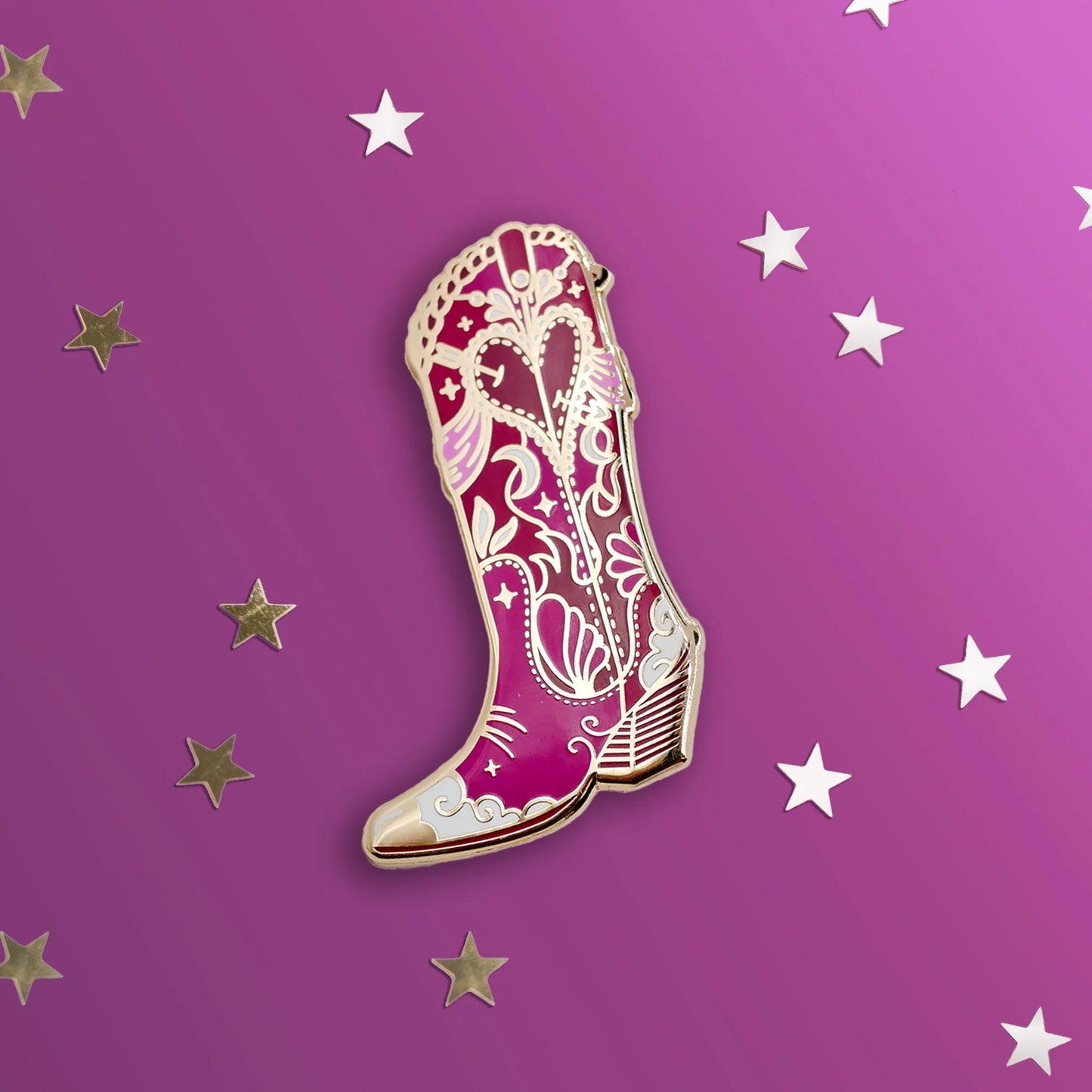 Cosmic Cowgirl Boot Pin