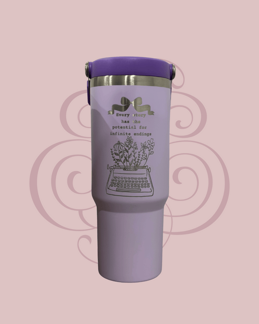 "Infinite Stories" Tumbler