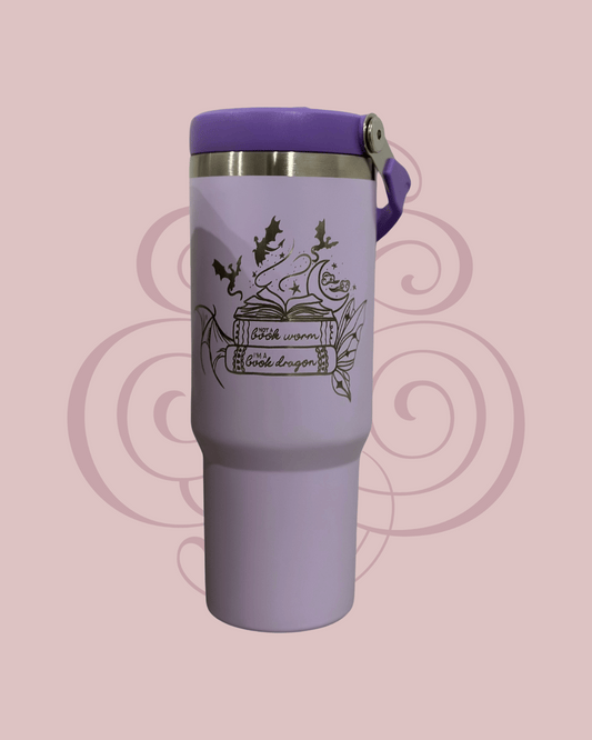 "Book Dragon" Tumbler