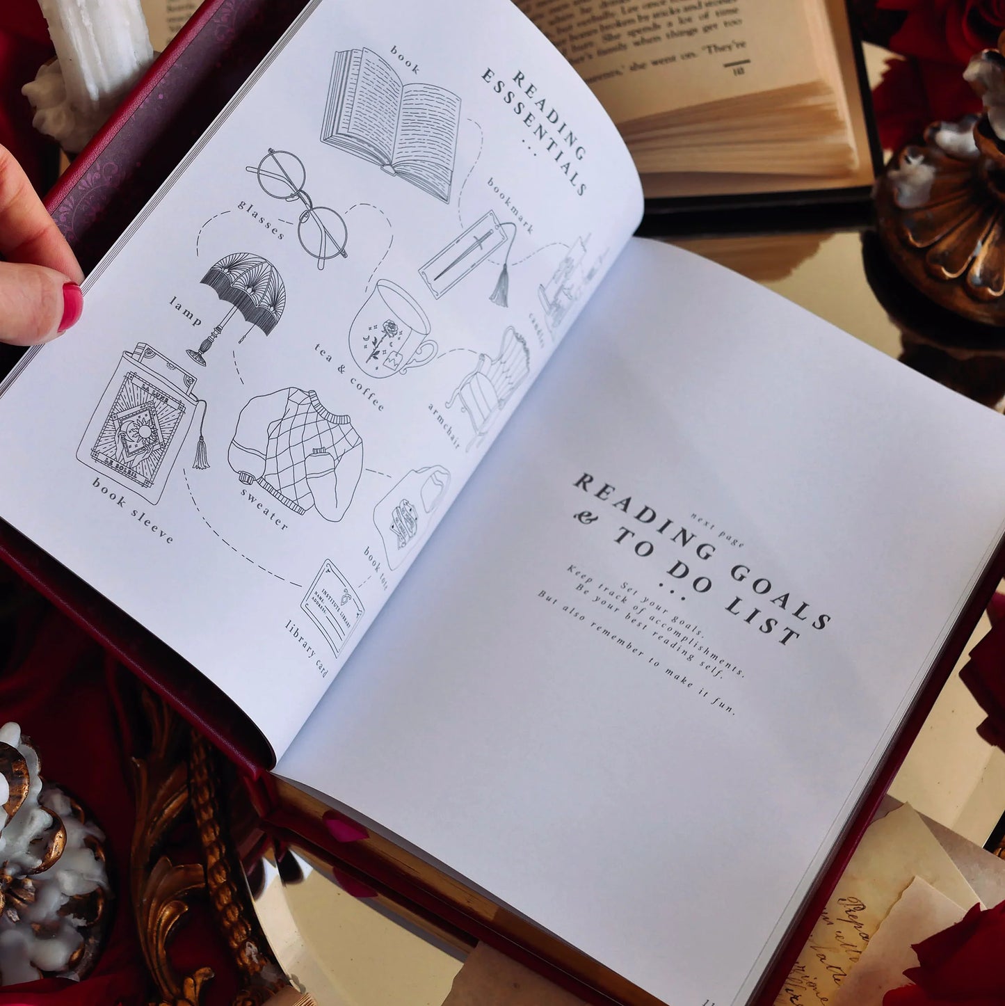 Reading Journal - Crimson Red